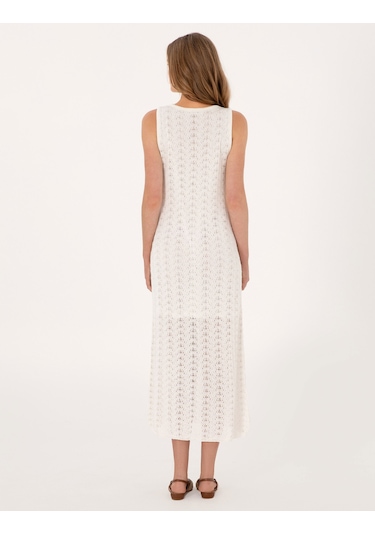 Pierre Cardin Kadın Beyaz Elbise Triko 50305568-vr013 Beyaz