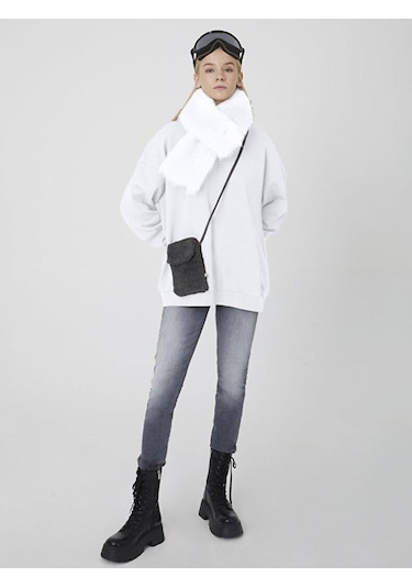 Ltb Bonoho Kadın Sweatshirt 105 Beyaz