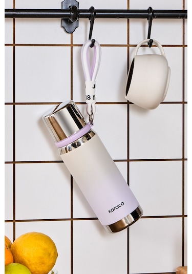 Karaca İnoxis Çelik Sızdırmaz Termos 550 Ml Lila