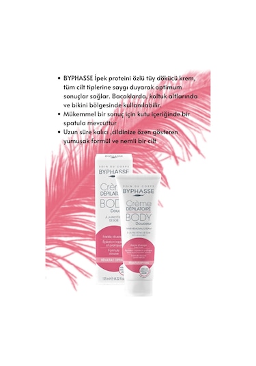 Byphasse İpek Proteini Özlü Tüy Dökücü Krem 125 ML