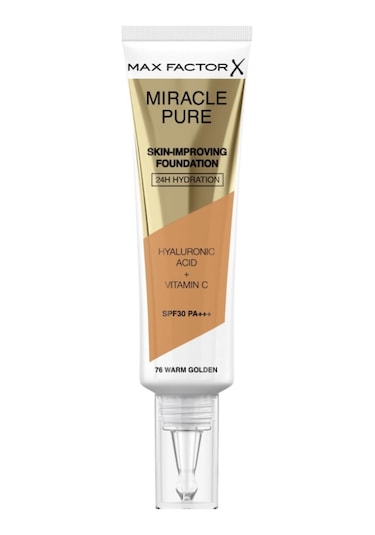 Max Factor Miracle Pure Skin Improving Foundation 76 Warm Golden