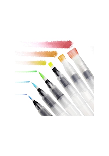 Hannah Su Hazneli Sulu Boya Fırçası 6'lı Paket