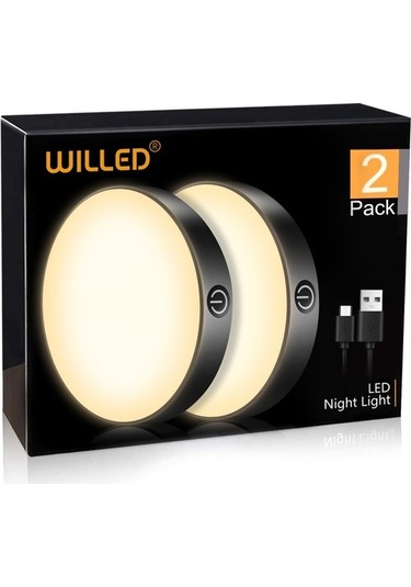 Metabagua De Beers Wılled Kısılabilir Dokunmatik Işık Dahili 1000mah Pil Taşınabilir Led Gece Işıkları Dolap Gardırop Mutfak Yatak Odası Için Cd2q5g Bej