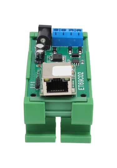 Moveevo 12v Ethernet-rs485 Dönüştürücü Et69c02 , Tcp/udp/mqtt, Plc/kamera Seri Port Sunucusu, Tvs Koruma, Dın35 C45 Ray Uyumlu