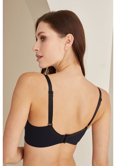 Loya Kadın Siyah Dantel Detaylı Toparlayıcı Sütyen Siyah