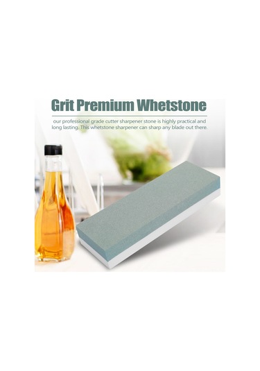 Kosona Beyaz Korundum İki Yönlü Taşlı Bıçak Kesici 240/800 Tane Seti Suyla Kullanıma Hazır Pratik Ve Dayanıklı