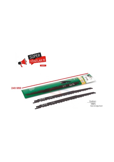Gfb Ağaç Kemik Tilki Kuyruğu Ucu Testeresi Ucu 240 MM 1 Adet