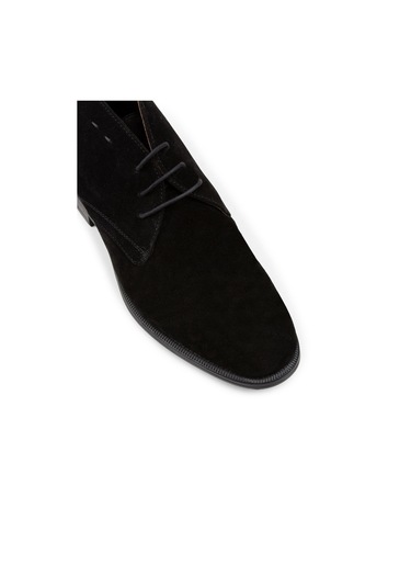 Deery Hakiki Süet Siyah Bağcıklı Erkek Bot - 01295msyhc13