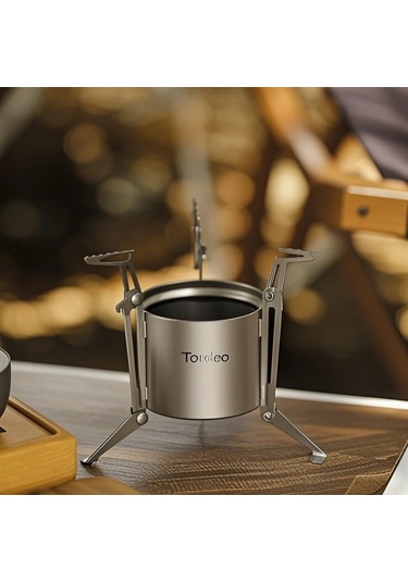 Jeehugo Tomshoo Titanlı Çevrimiçi Çalışabilir Dış Mekan Alkollü Ocak, Ayarlanabilir Ayaklı, Sıvı-katı Kullanım, Kamp İçin Taşınabilir Alet Çok Renkli