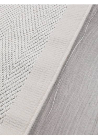 Sisal Vektör Kaymaz Tabanlı Kolay Silinebilir 2li Beyaz Banyo Paspas Seti 60x100-50x60