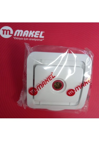 MAKEL MİMOZA BEYAZ TV PRİZ - KORDONSUZ