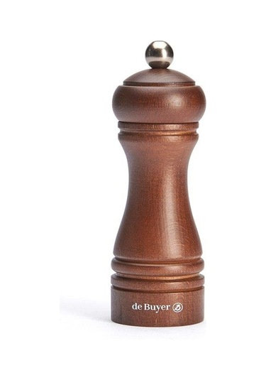 De Buyer Baharat Değirmeni Ahşap 14 Cm-koyu Kahve