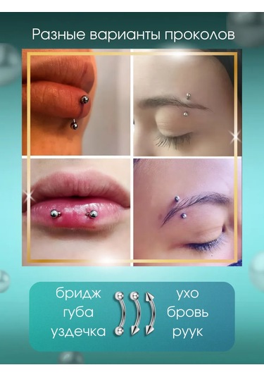 Botalova Store Piercing Seti Mikroplar 67222423 Siyah