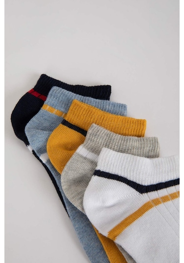 DeFacto Erkek Çocuk 5'li Pamuklu Patik Çorap Z9983A6NSKR1