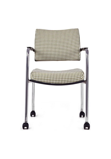 Koltukstilim Sahra Kare Desenli Kumaş Tekerlekli Çalışma Koltuğu Ofis Koltuğu Diğer