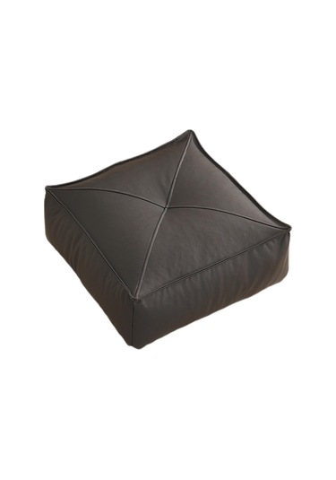 Homyl Yer Minderi Kare Açık Veranda Ofis Koltuğu Oturma Siyah Siyah