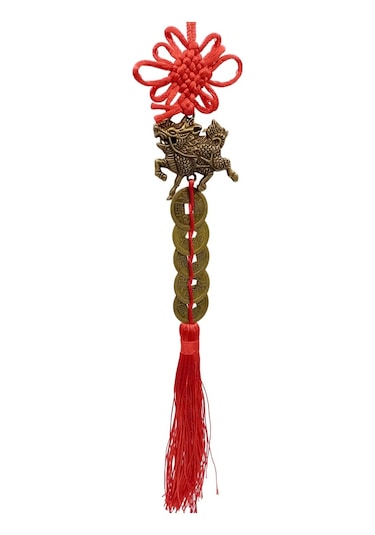 Çin Feng Shui Şans Ve Bereket Beşli Para Dragon 35 Cm