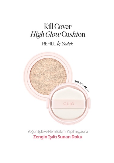 Clio Kill Cover High-glow Cushion+ Refill SPf50+ Pa++++ 2 Lingerie