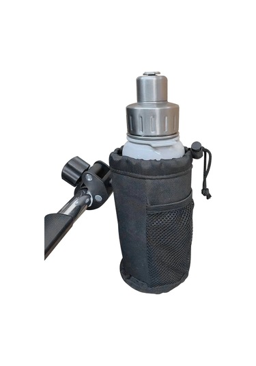 Evrensel Bebek Arabası Bardak Tutucu Oxford Arabası Organizatör Altın - Siyah