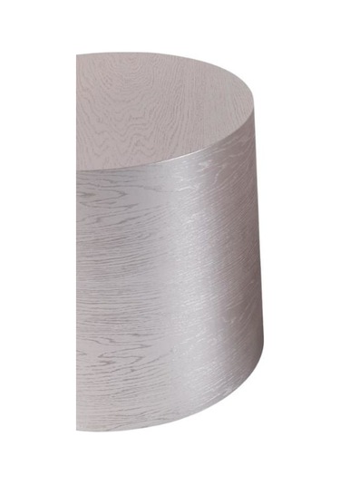 Walnut Ahşap Yan Sehpa Gümüş