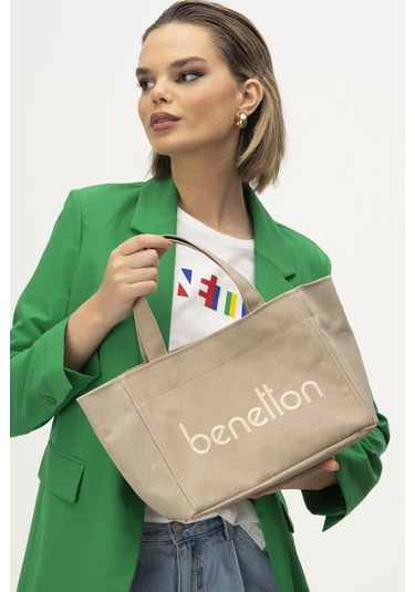 Benetton Kadın El Çantası Bnt1102 Kum Kum