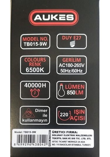 Led Ampul Radar Sensörlü 9W