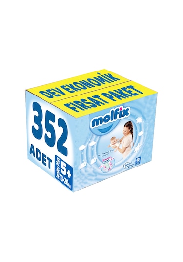 Molfix Bebek Bezi 5 Numara Junior Plus Dev Ekonomi 352 Adet