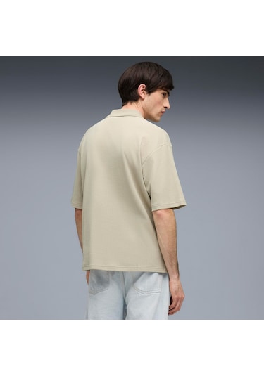 Puma Wardrobe Ess Boxy Erkek Gri Polo 634362