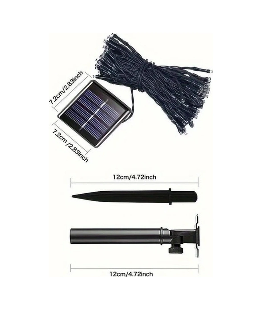 Trendooze Parlak Renkli Solar Bahçe Fener Avize, 12 Metre, Parti Ve Festival İçin