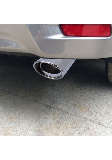 6046 Araba Otomobil Egzoz Borusu Susturucu Modifikasyonu Paslanmaz Çelik Kuyruk Boruları İç Çap 61mm