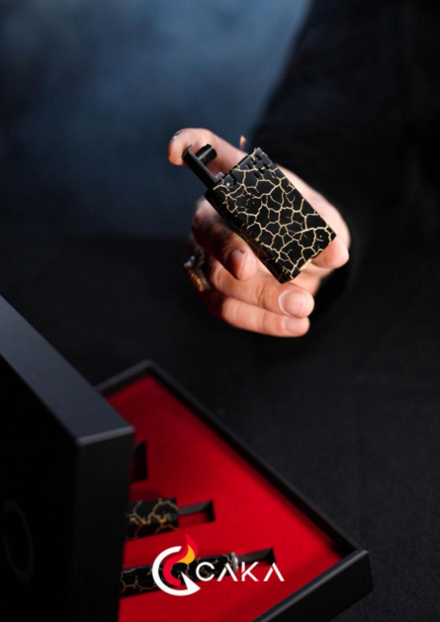Caka Lighter Collection Black Serisi Premium 3 Lü Set Siyah