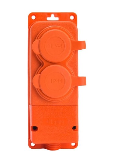 Bylion Monofaze Kauçuk İkili Grup Priz Turuncu - 2KMP-O