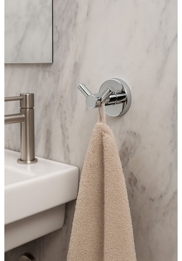 MultiStore Krom V Çatal Bornozluk Askısı Gri