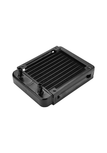 Kangvka 120mm Alüminyum Bilgisayar Su Soğutma Radyatörü - 10 Borulu Düz Bağlantı, 8-10mm Borular İçin, Yüksek Soğutma Performansı