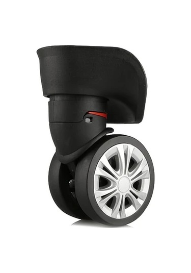 Lumaworld Siyah 2'li Valiz Tekerleği - Evrensel Döner Bagaj Tekerlek Aksesuarı