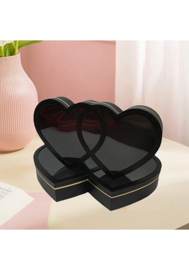 Suntek 2x Sevgililer Günü Hediye Kutusu Romantik Siyah