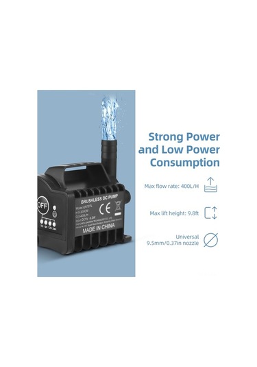 Pazly 5v Mini Su Pompa - 400l/h Akış, 9.8ft Yükseklik, Usb Şarj, Sessiz Ve Taşınabilir