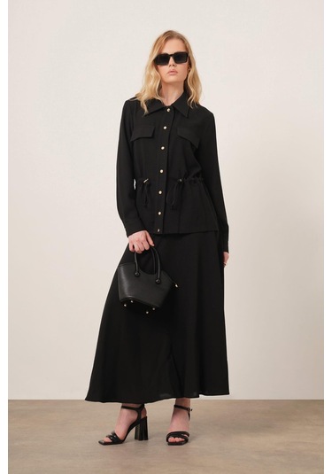 Ftz Women Kadın Melise Crep Takım Siyah 31172 Siyah