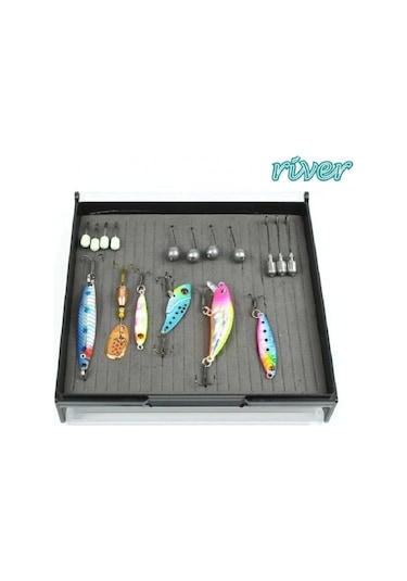 River Çok Amaçlı Lrf Kutusu Mavi 15x15 Cm