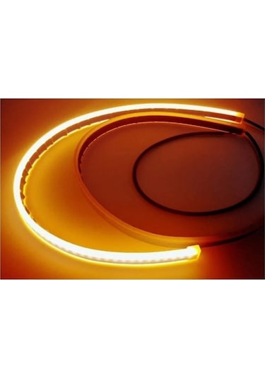 Extra Marketing Ford Mondeo Uyumlu Far Üstü Kayar Led Selamlamalı Sinyalli 60 Cm Beyaz Ve Turuncu Renk