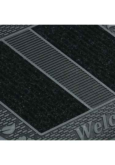 Welcome Yazılı Toz Tutma Özellikli Kauçuk Kapı Önü Paspası (507925901)