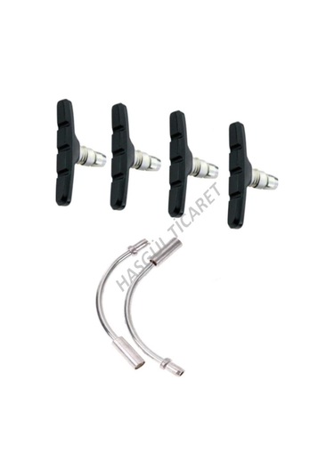 Hsgl Bisiklet Fren Neon Sarı Kablo Tel Papuç Pipo Set