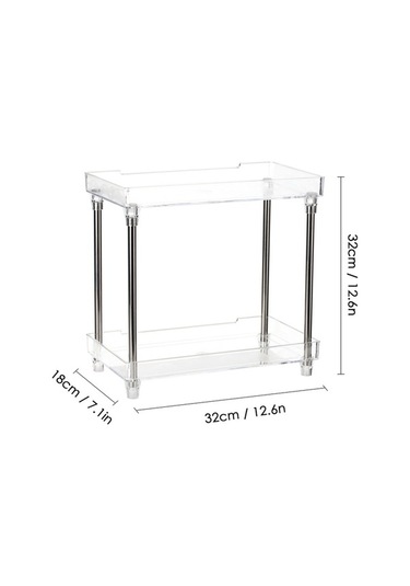 Novahub Şeffaf İki Katlı Banyo Ve Tezgah Organizatörü Kozmetik Saklama Diğer