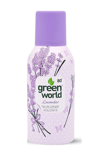 Green World 80 Derece Lavander EDC Kolonya Aerosol Sprey 150 ML