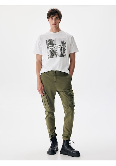 Ltb Gabardin Regular Kargo Yeşil Pantolon 012254702825001 2240 Yeşil