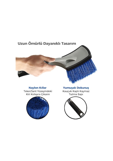 Michelin Mc3509 Oto Lastik Ve Jant Yıkama Fırçası