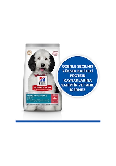Hill's Hypo-Allergenic Somonlu Orta Irk Yetişkin Köpek Maması 12 KG