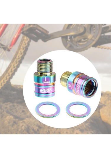 Suntek 2 Parça 20mm Bisiklet Pedalı Genişletici Yol Renkli