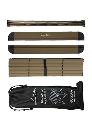 Campout Alüminyum Katlanır Kamp Masası Gri