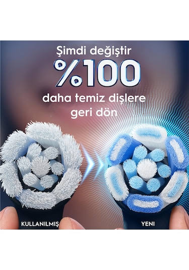 Oral-B İo Ultimate Clean Diş Fırçası Yedek Başlığı Siyah 4'lü